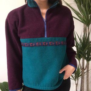 Quarter Zip Vintage Fleece Sweatshirt